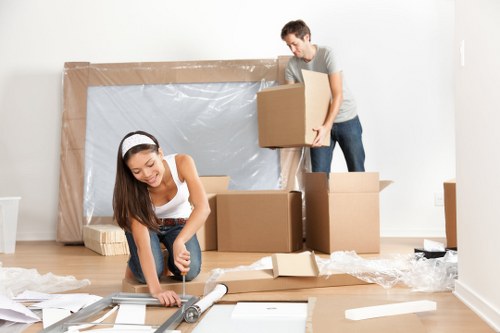 Loading furniture for a move in Merton with a van service