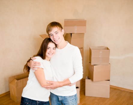 Local movers loading boxes and furniture in South West London