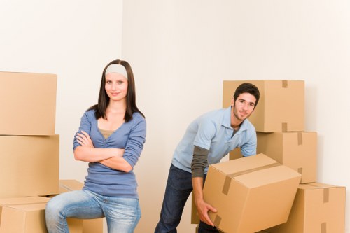 Local movers assisting with a flat move in southwest London