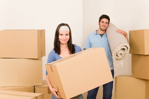 Packing and labelling office items for relocation
